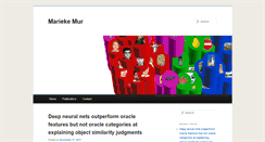 Desktop Screenshot of mariekemur.com